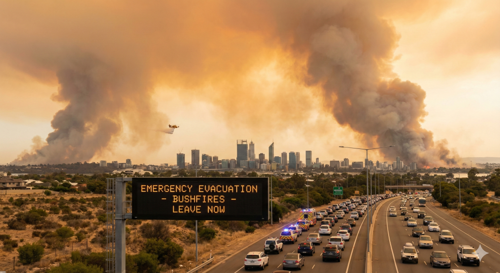 പെർത്തിൽ രണ്ട് കാട്ടുതീ ഭീഷണി: ജനങ്ങളോട് ഒഴിഞ്ഞുപോകാന്‍ നിര്‍ദ്ദേശം