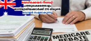 മെഡിക്കെയർ റീബേറ്റ്: പത്തുലക്ഷത്തോളം ഓസ്‌ട്രേലിയക്കാർക്ക് 270 മില്യൺ ഡോളർ നഷ്ടമാകുന്നു