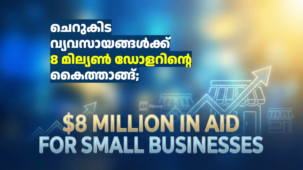 ചെറുകിട വ്യവസായങ്ങൾക്ക് 8 മില്യൺ ഡോളറിന്റെ കൈത്താങ്ങ്