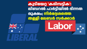 കുടിയേറ്റ ‘കരിമ്പട്ടിക’: ലിബറൽ പാർട്ടിയിൽ ഭിന്നത രൂക്ഷം; നിർദ്ദേശത്തെ തള്ളി ലേബർ സർക്കാർ