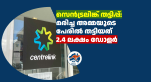 സെൻട്രലിങ്ക് തട്ടിപ്പ്: മരിച്ച അമ്മയുടെ പേരിൽ തട്ടിയത് 2.4 ലക്ഷം ഡോളർ