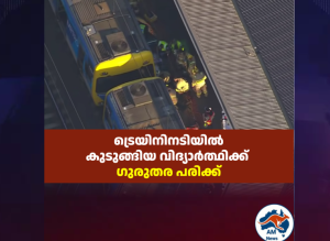 മെൽബൺ ട്രെയിൻ അപകടം: ഏഴാം ക്ലാസുകാരൻ ഗുരുതരാവസ്ഥയിൽ