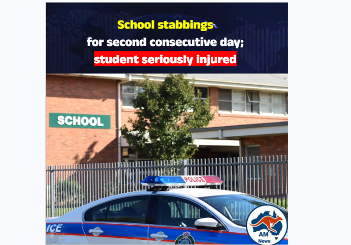 School stabbings for second consecutive day; student seriously injured