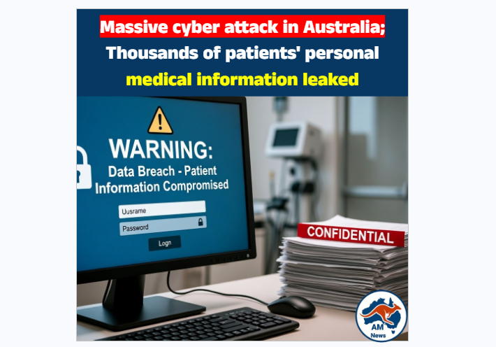 Massive cyber attack in Australia; Thousands of patients’ personal medical information leaked