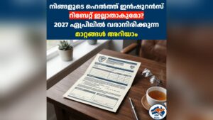 നിങ്ങളുടെ ഹെൽത്ത് ഇൻഷുറൻസ് റിബേറ്റ് ഇല്ലാതാകുമോ?  2027 ഏപ്രിലിൽ വരാനിരിക്കുന്ന മാറ്റങ്ങൾ അറിയാം